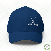 Crossed Out Hockey FlexFit Structured Twill Cap