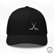 Crossed Out Hockey Snapback Trucker Cap