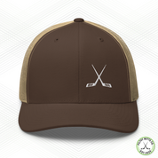 Crossed Out Hockey Snapback Trucker Cap