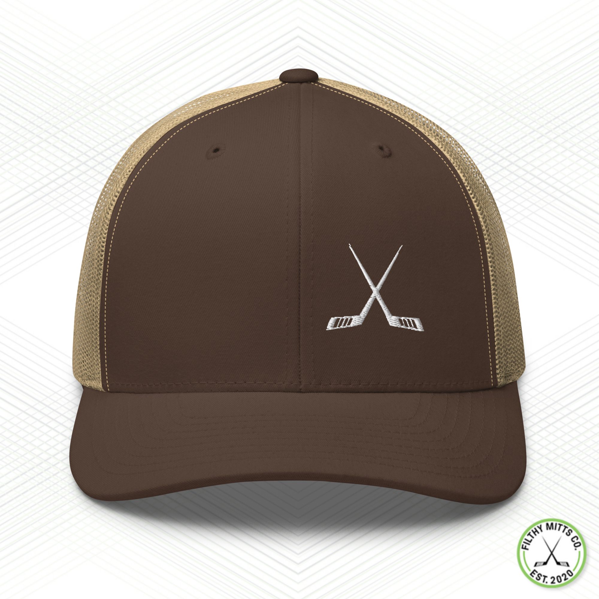 Crossed Out Hockey Snapback Trucker Cap