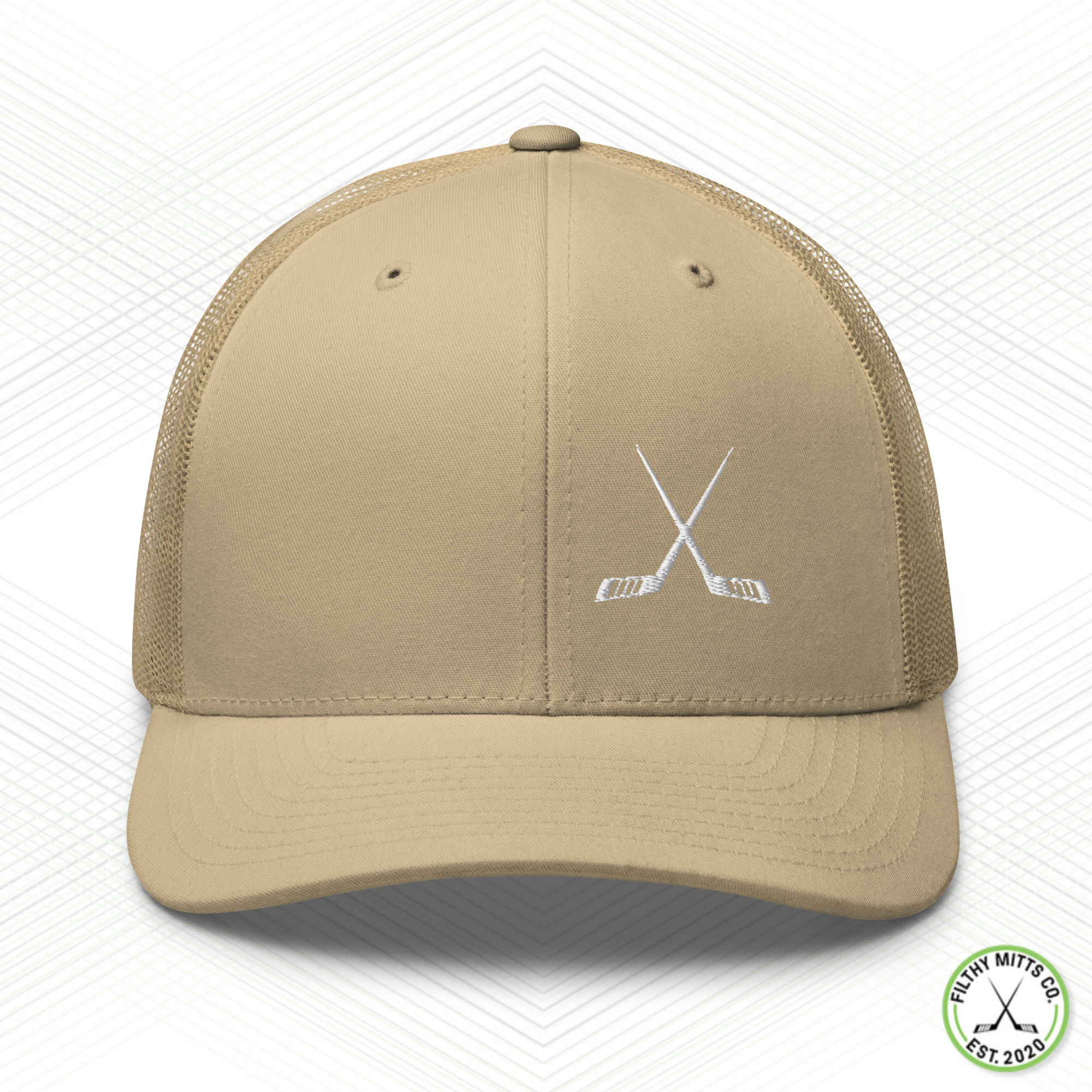 Crossed Out Hockey Snapback Trucker Cap