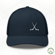Crossed Out Hockey Snapback Trucker Cap