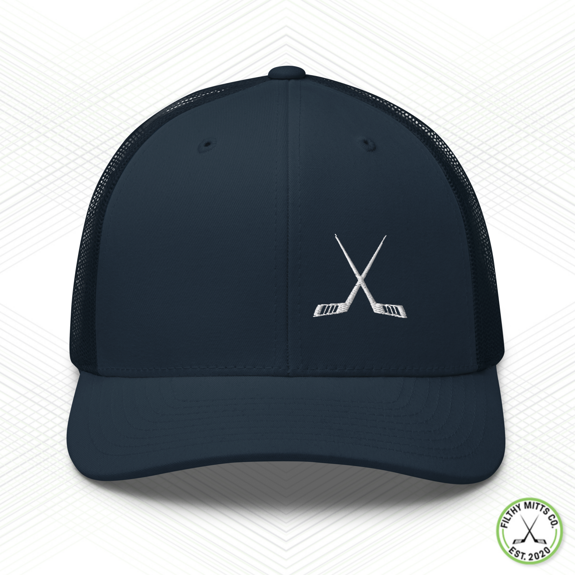 Crossed Out Hockey Snapback Trucker Cap