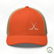 Crossed Out Hockey Snapback Trucker Cap