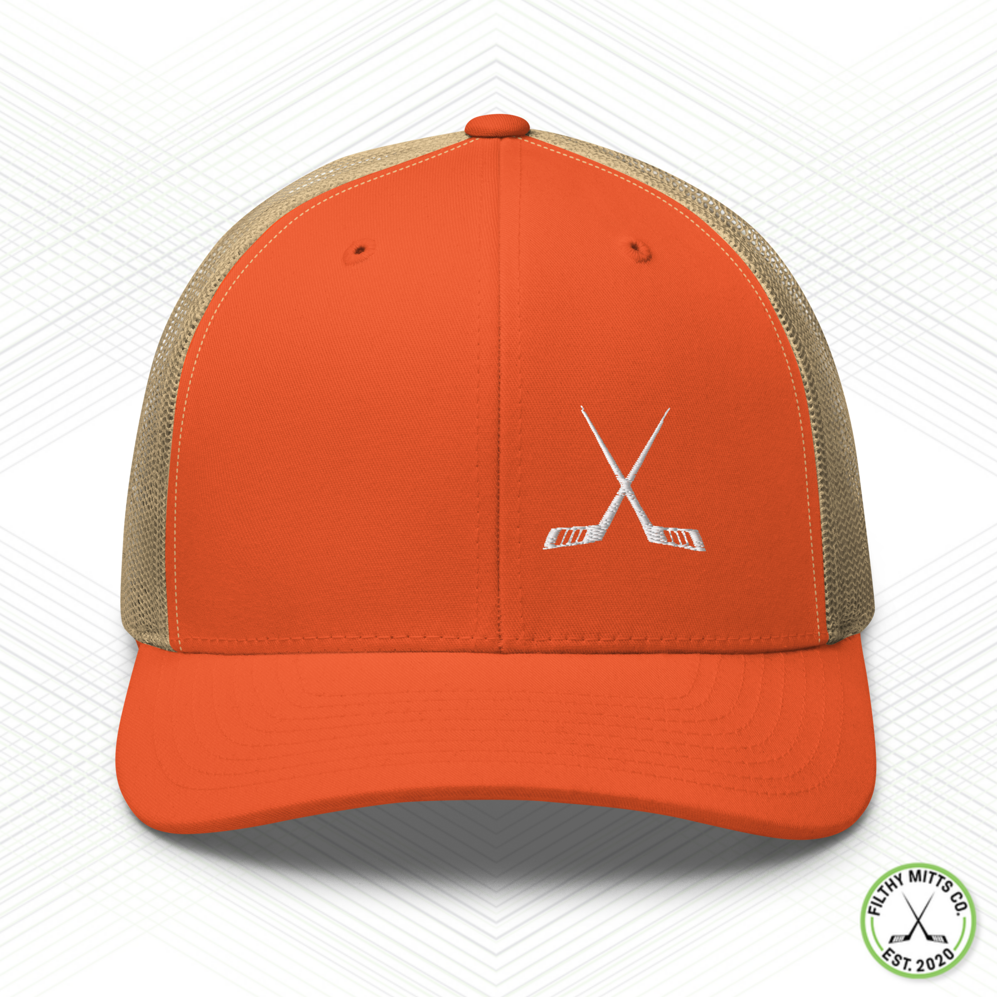 Crossed Out Hockey Snapback Trucker Cap