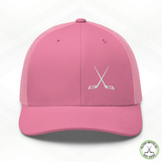 Crossed Out Hockey Snapback Trucker Cap