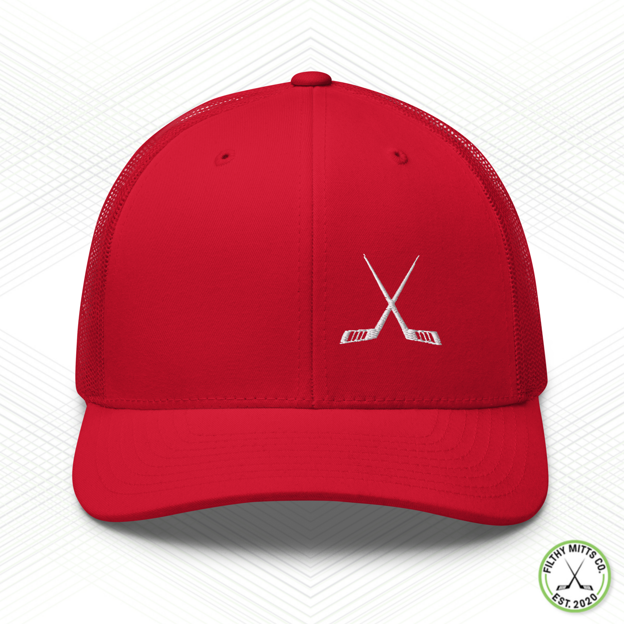 Crossed Out Hockey Snapback Trucker Cap