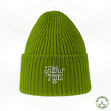 Filthy Mitts Branded Script Chunky Rib Knit Beanie