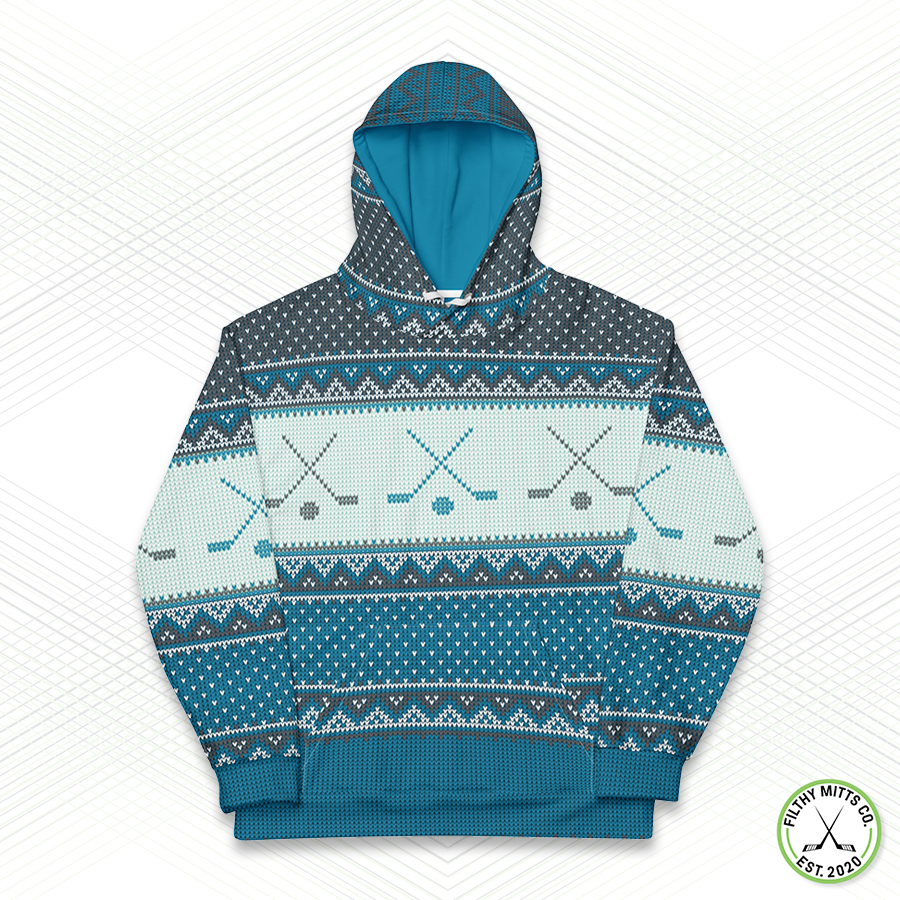 Crossed Out Christmas Sweater Arena Hoodie