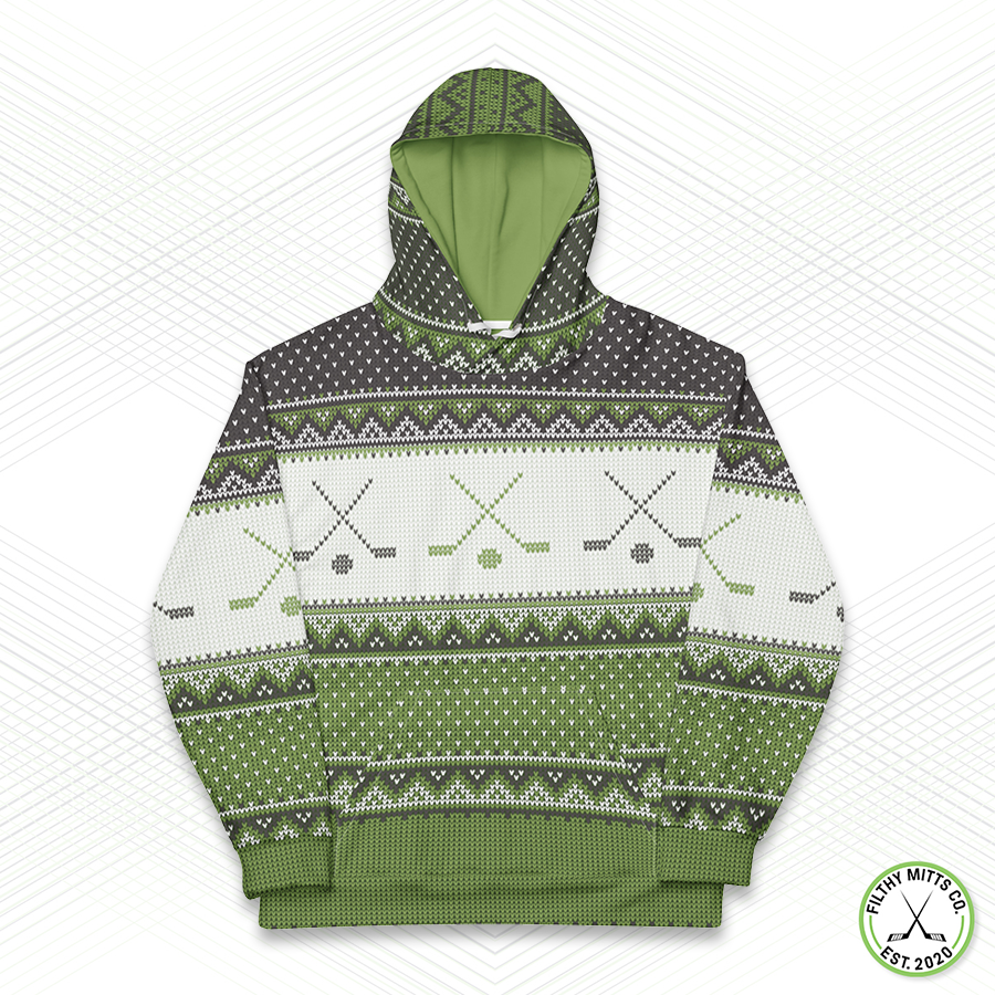 Crossed Out Christmas Sweater Arena Hoodie