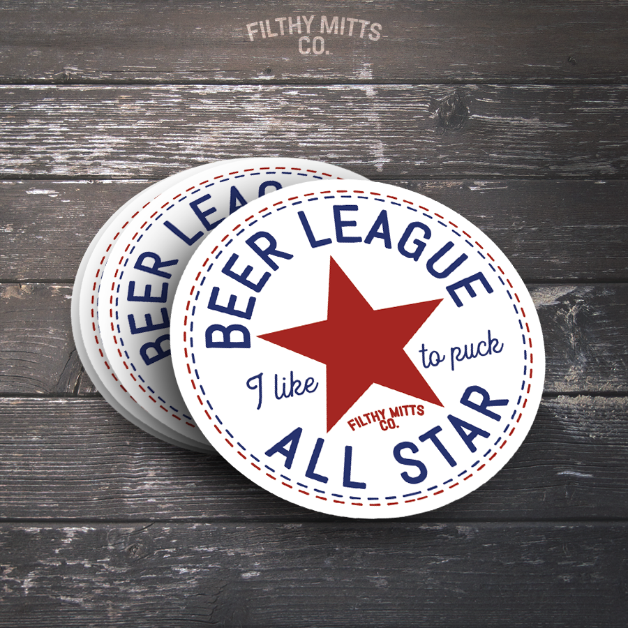 Beer League All Star Stickers