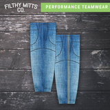 **TEAM OVERSTOCK** Canadian Tuxedo Performance Teamwear Socks