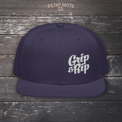 Grip & Rip Embroidered Snapback Hat