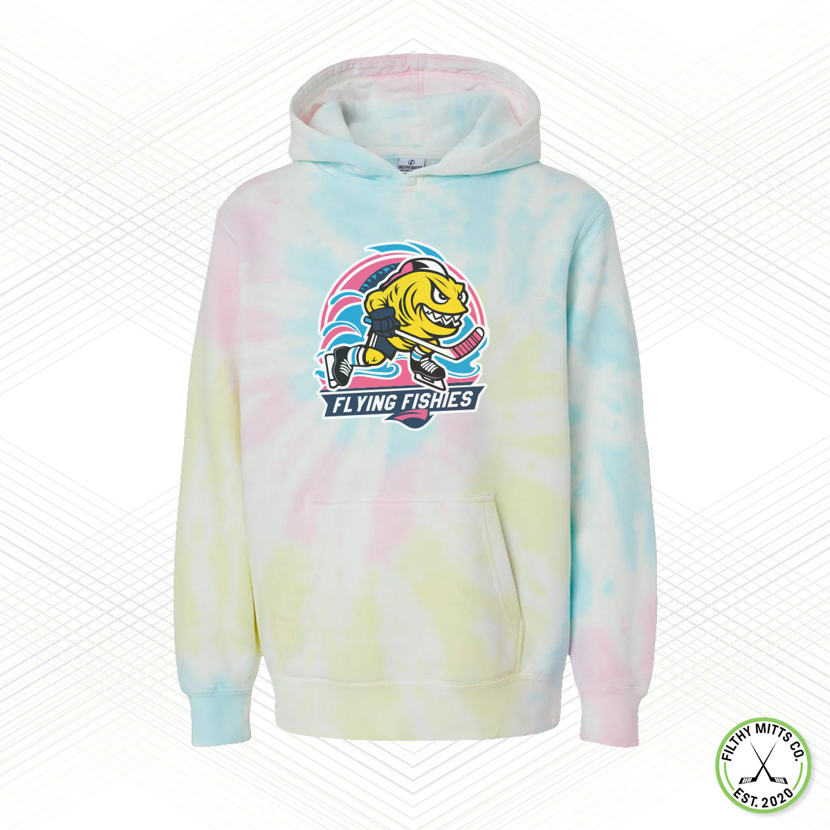 Flying Fishies Tie Dye Youth Staple Hoodie