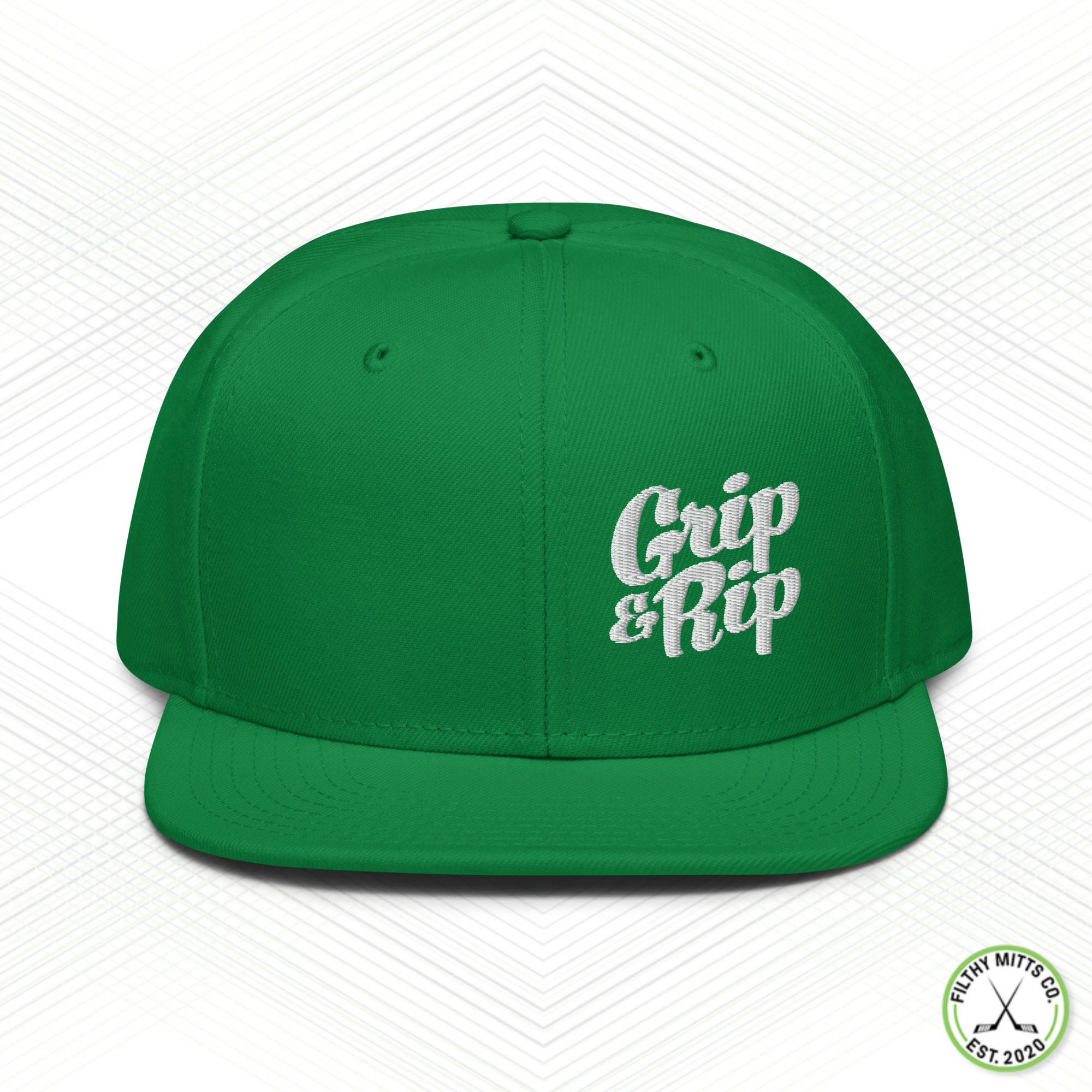 Grip & Rip Embroidered Snapback Hat