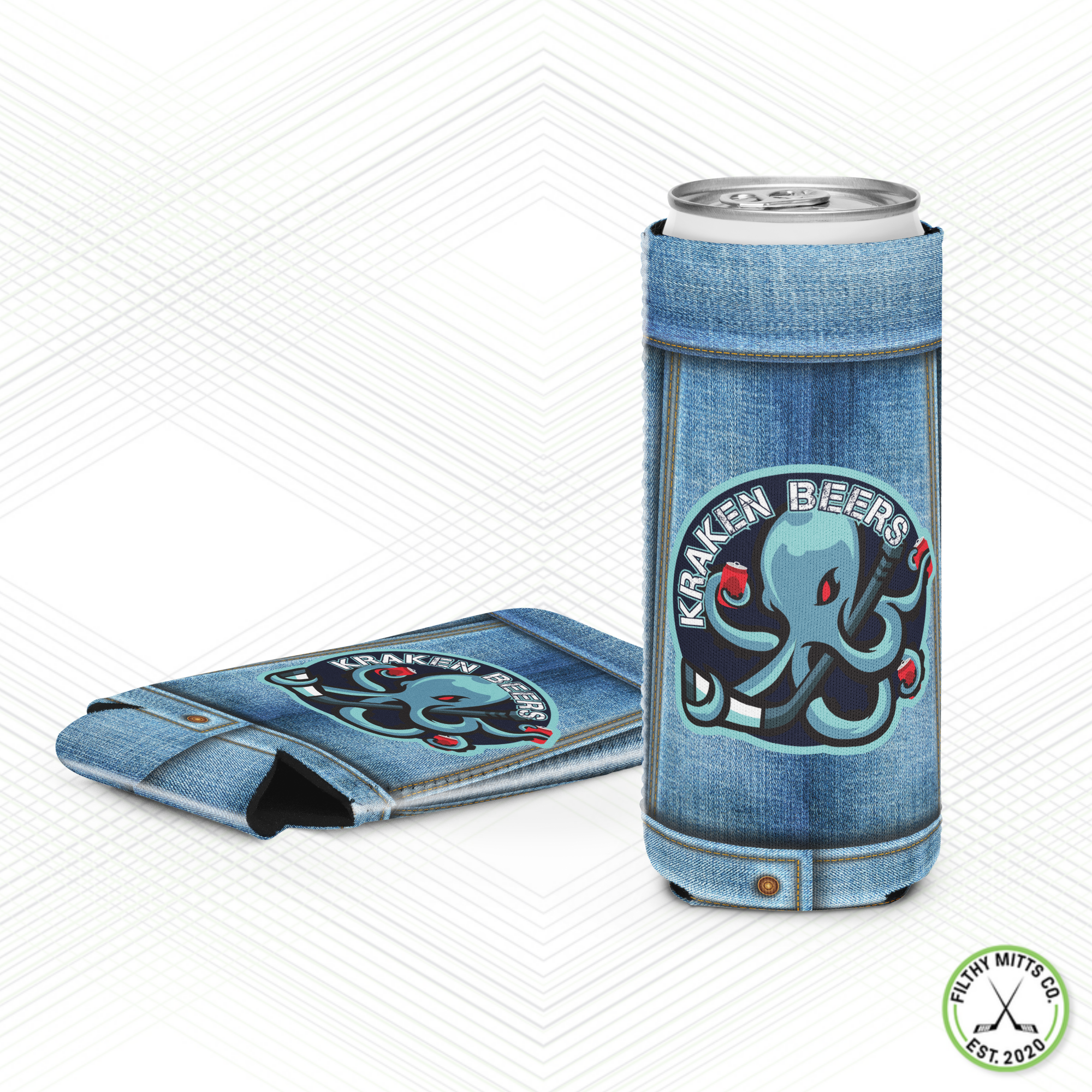 Kraken Beers Can Koozie
