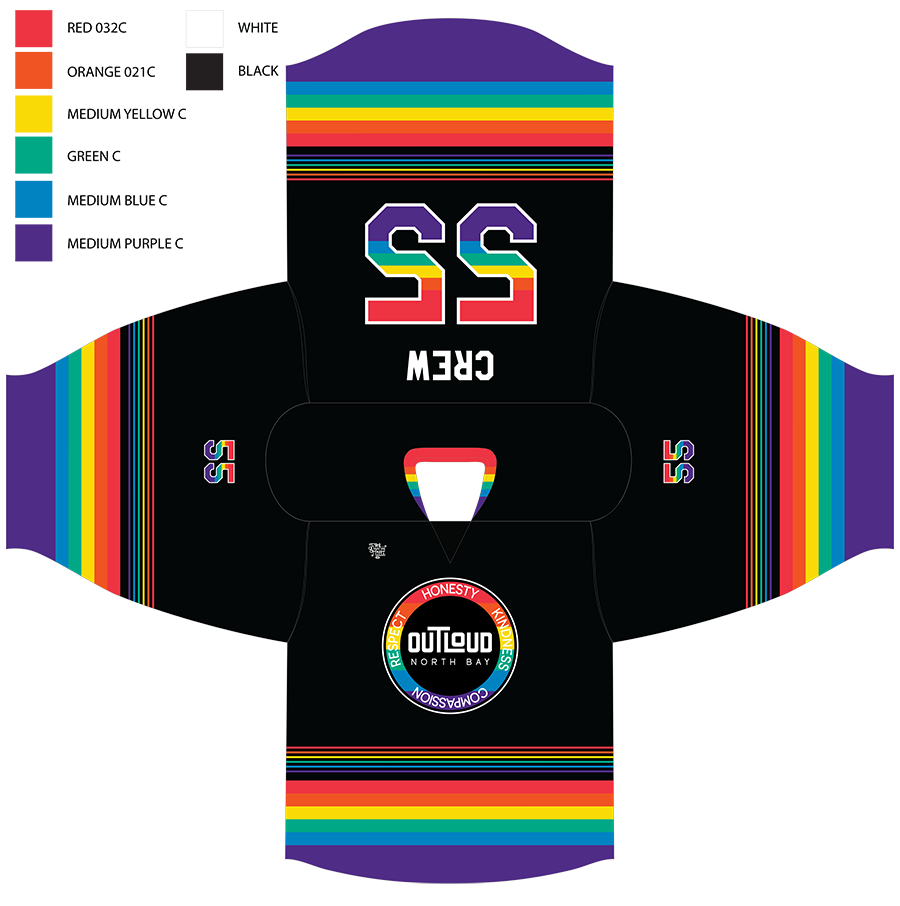 North Bay OUTLoud Black Pride Jersey