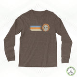 Snowflakes Retro Three Stripe Staple Long Sleeve