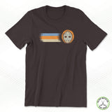 Snowflakes Retro Three Stripe Staple Tee