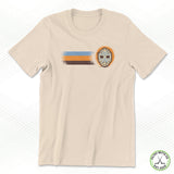 Snowflakes Retro Three Stripe Youth Staple Tee