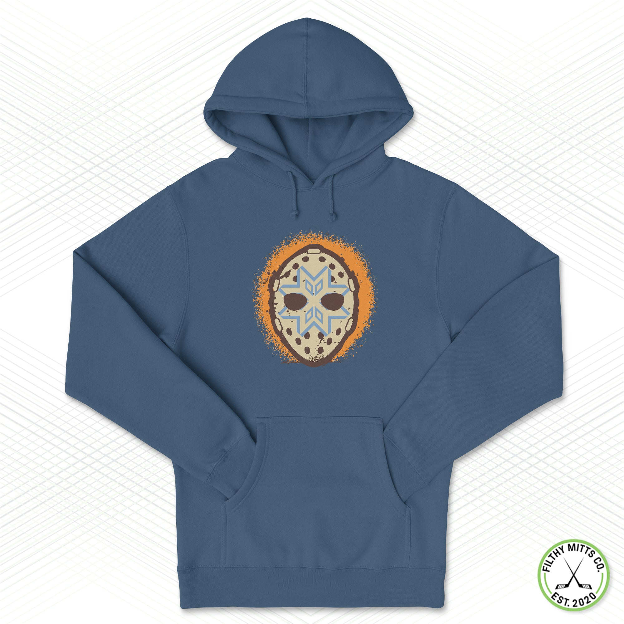 Snowflakes Retro Punisher Unisex Hoodie