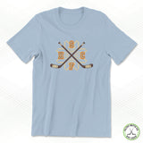 Snowflakes Retro Crossed Sticks Staple Tee