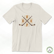 Snowflakes Retro Crossed Sticks Staple Tee