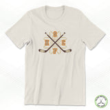 Snowflakes Retro Crossed Sticks Staple Tee