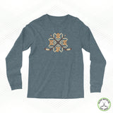 Snowflakes Retro Crossed Sticks Staple Long Sleeve