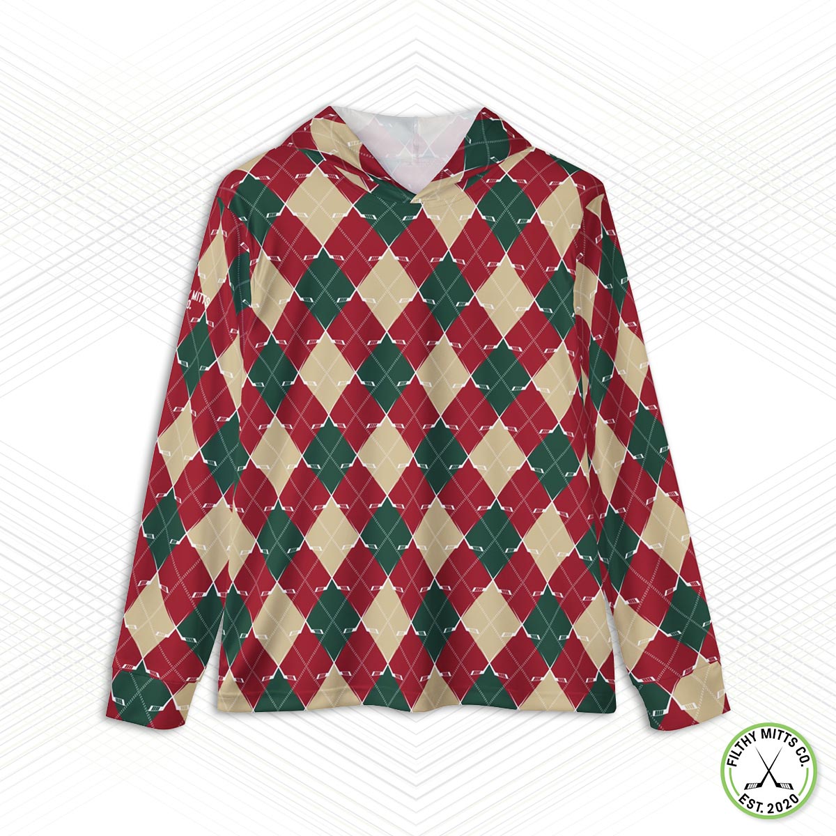 Crossed Out Argyle Warmies Hoodie
