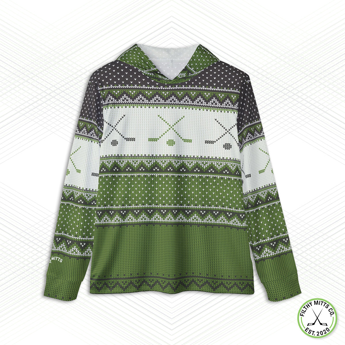Crossed Out Christmas Sweater Warmies Hoodie