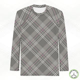 FMC Gray/Pink Plaid LS Base Layer