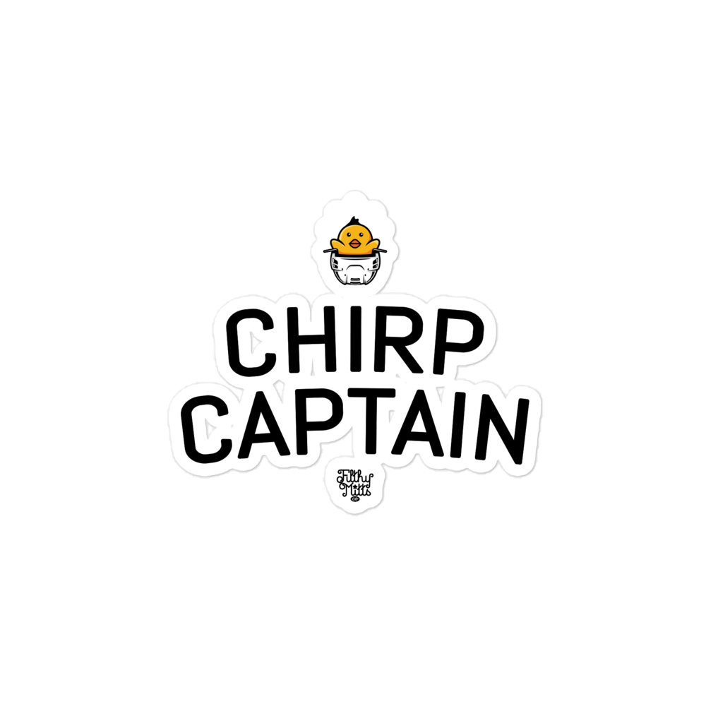 Chirp Captain Sticker
