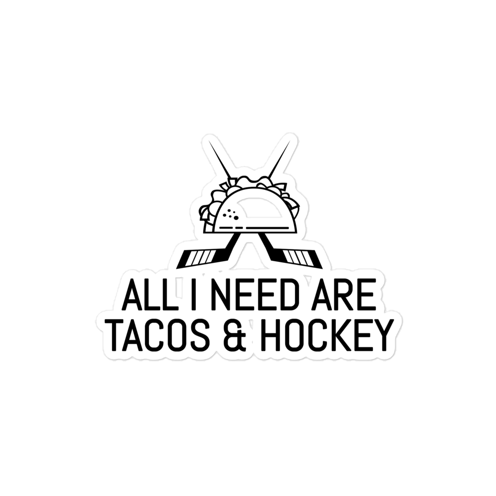 Tacos & Hockey Sticker