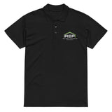 REP Black  Embroidered Polo