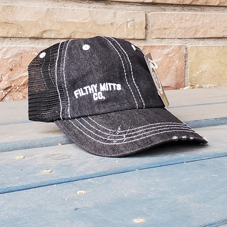 Filthy Mitts Branded Wordmark Distressed Hat