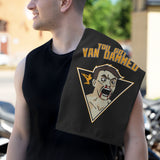 You Got Van Dammed Black Rally Towel