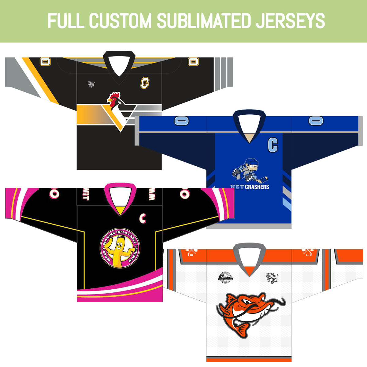 Full Custom Sublimated Hockey Jerseys