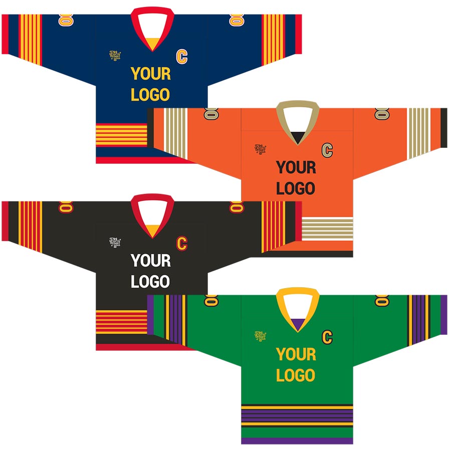 Retro 5 Sublimated Hockey Jerseys