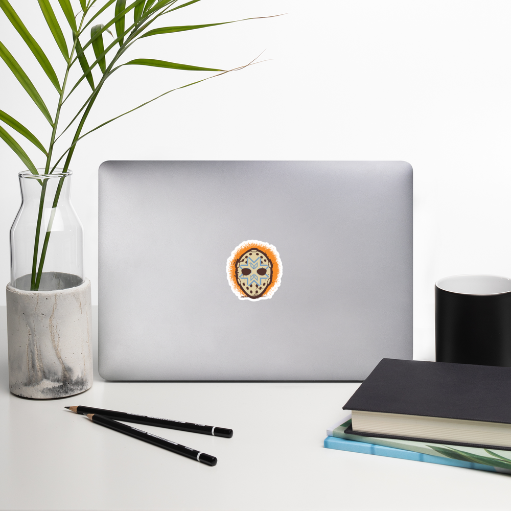 Snowflakes Retro Punisher Bubble-free stickers