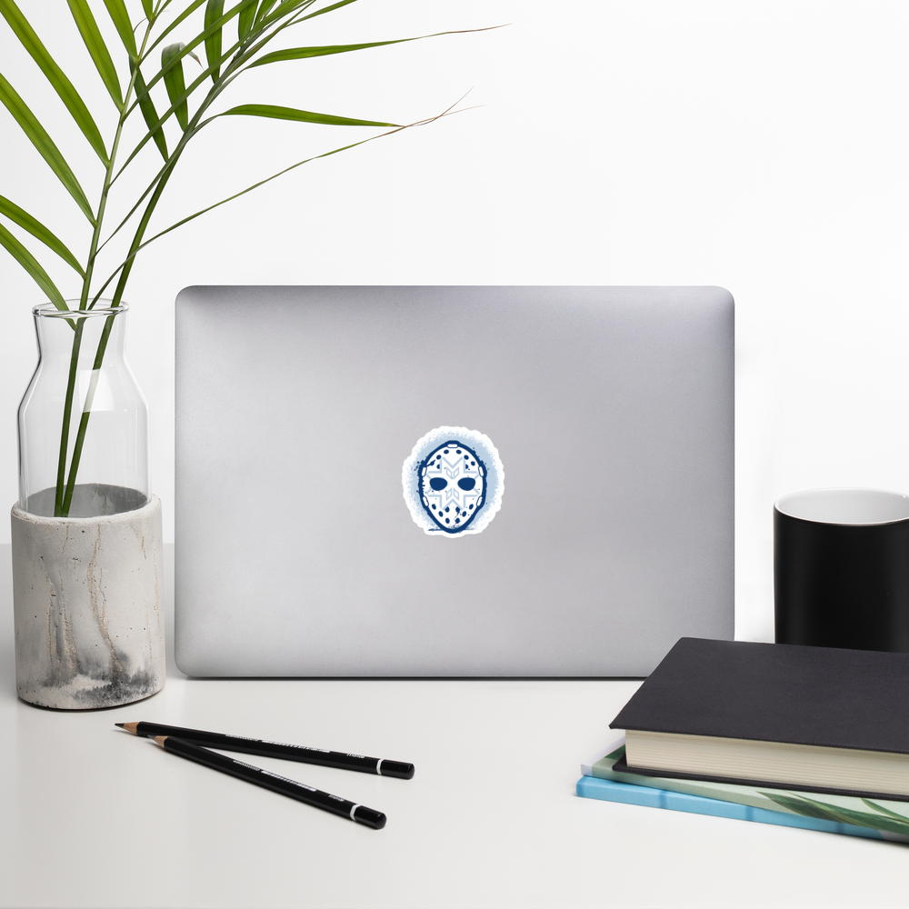 Snowflakes Blue Punisher Bubble-free stickers