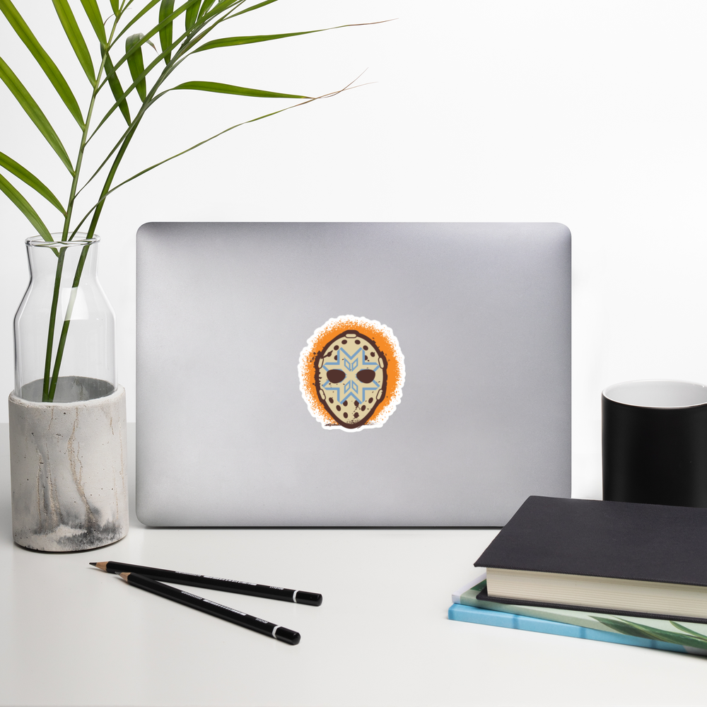 Snowflakes Retro Punisher Bubble-free stickers