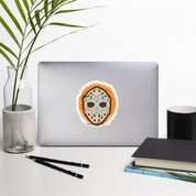 Snowflakes Retro Punisher Bubble-free stickers